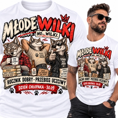 KOSZULKA DZIEŃ CHŁOPAKA WILKI